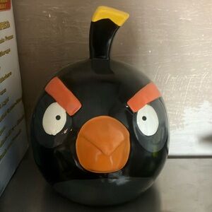 Bomb bird angry birds piggy bank black
